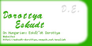 dorottya eskudt business card